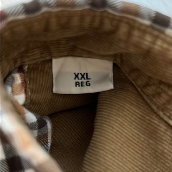 L.L. Bean Casual Button Down Shirt Brown and Tan - Picture 4 of 5